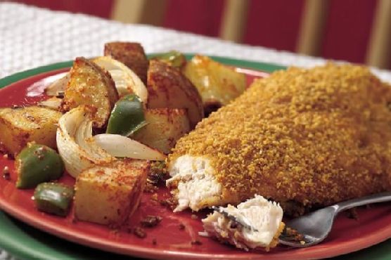 Corn-Crisped Chicken and Potato Dinner
