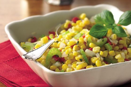 Corn with Basil
