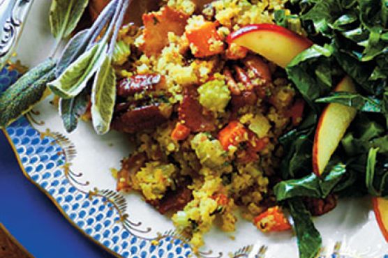 Cornbread Dressing with Smoked Bacon and Pecans