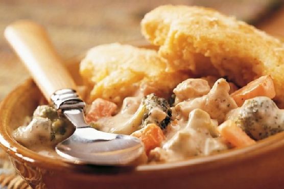 Cornbread-Topped Chicken Pot Pie