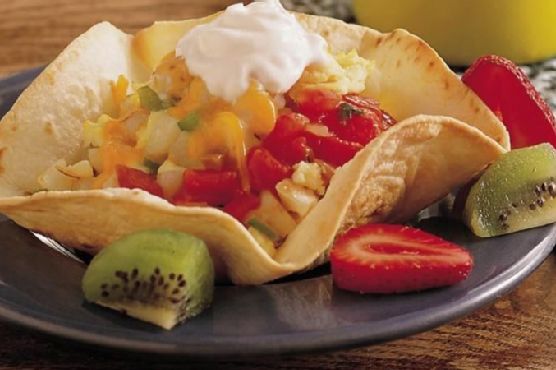 Country Eggs in Tortilla Cups