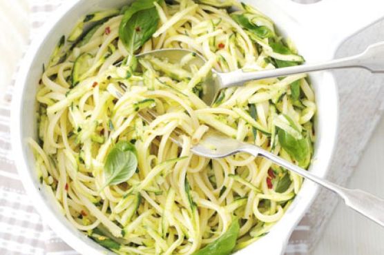 Courgette & lemon linguine