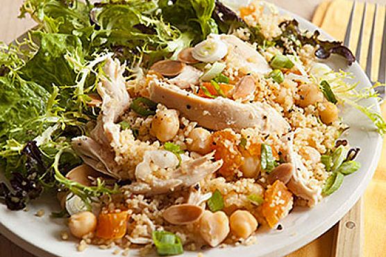 Couscous with Chicken, Chickpeas and Apricots