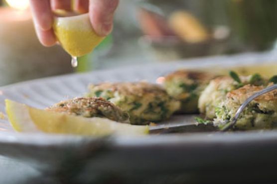 Crab Cakes with Herb Salad