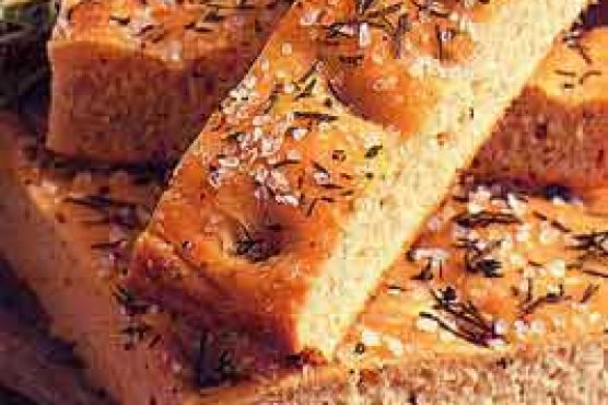 Cracked Pepper Focaccia with Truffle Oil