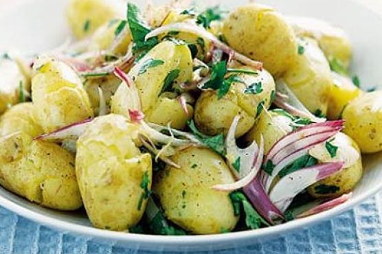 Cracked potato salad