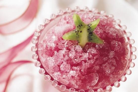 Cranberry-Herbal Tea Granita