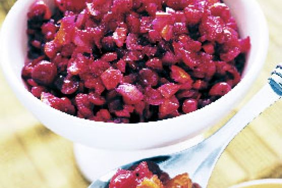 Cranberry, Tangerine, and Crystallized-Ginger Relish