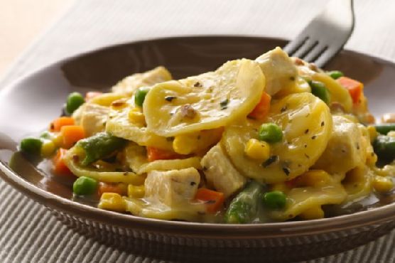 Creamy Chicken and Loaded Potatoes Skillet