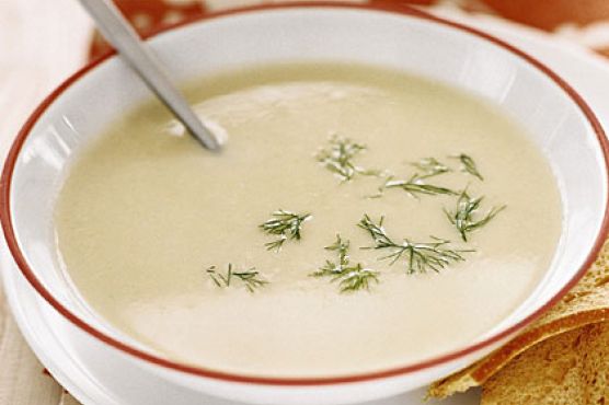 Creamy Mashed Potato and Leek Soup