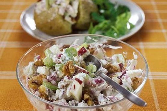 Creamy Waldorf potato topper