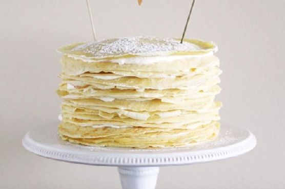 Crème Brûlée Crepe Cake
