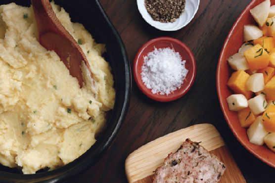 Crème Fraîche and Chive Mashed Potatoes