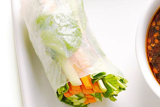 Crunchy Cucumber Summer Rolls