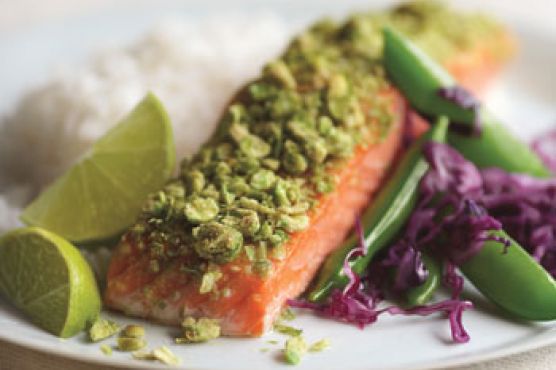 Crunchy Wasabi Salmon with Lime