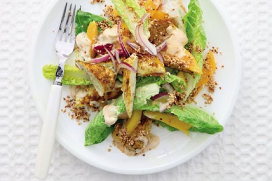 Curried chicken & mango salad
