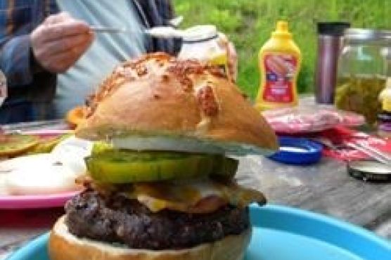Dad's Favorite Detroit-Style Roquefort Burgers