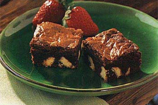 Dark Chocolate Brownies with White Chocolate Chunks