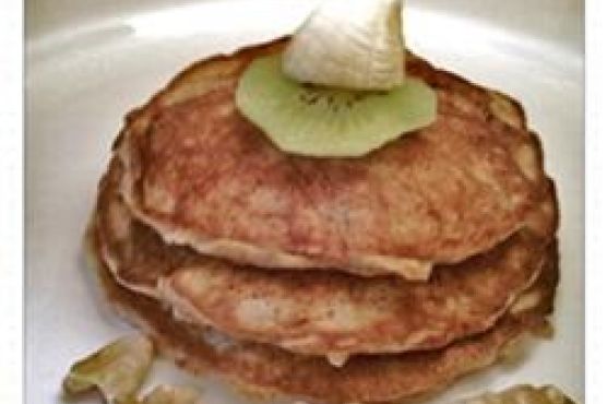 Deliciously Healthy Paleo Pancakes With Banana and Walnuts