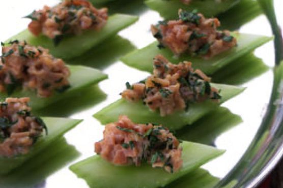 Deviled Ham on Celery