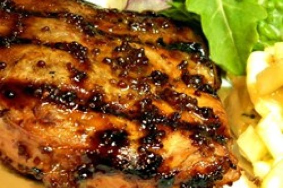 Dijon Grilled Pork Chops