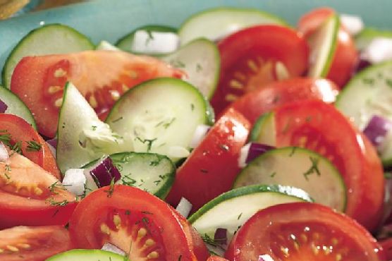 Dilled Cucumber and Tomato Salad