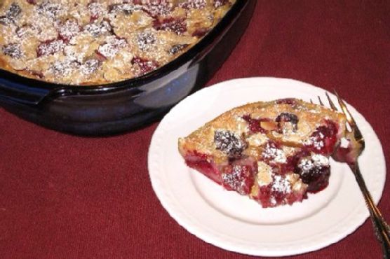 Double Berry Delight Almond Clafouti