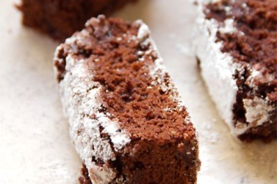 Double Chocolate Brownies with Crushed Almond & Espresso