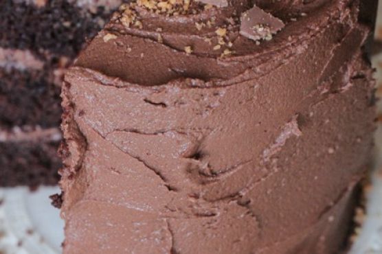 Double Chocolate Butterfinger Layered Cake