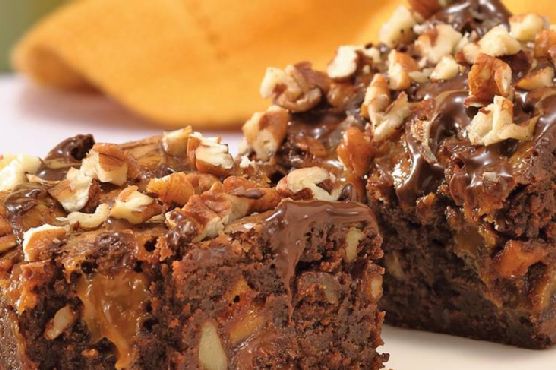 Double Chocolate-Caramel-Fudge Brownies