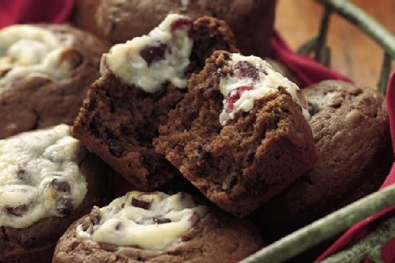 Double-Chocolate Cranberry Muffins