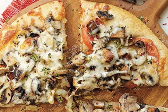 Double-Mushroom Pizza
