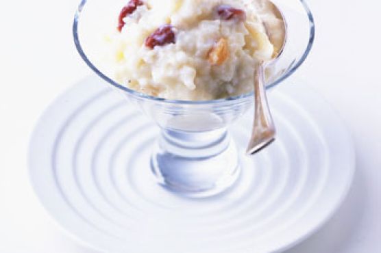 Dried Cherry and Raisin Rice Pudding