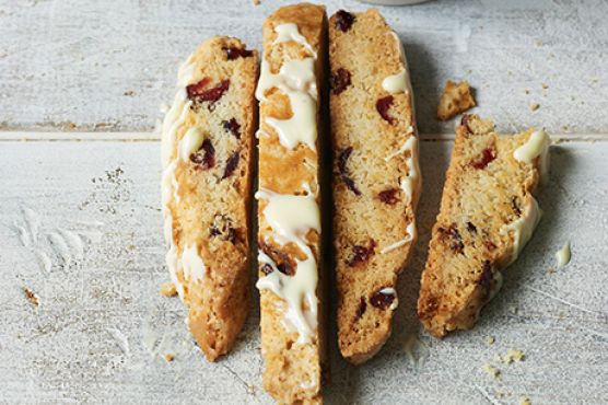 Dried Cranberry and White Chocolate Biscotti