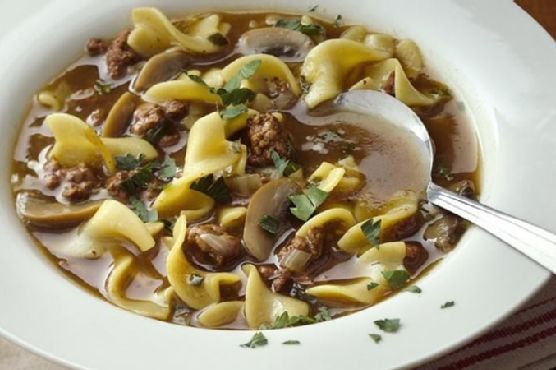 Easy Beef and Pasta Soup