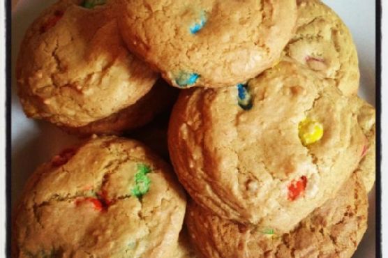 Easy Chewy M&M Cookies