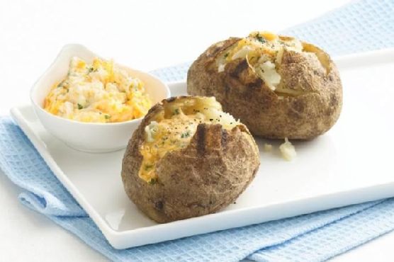 Easy Grilled Baked Potatoes
