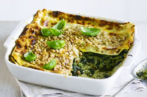 Easy pesto lasagne
