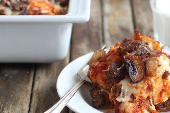 Easy Sausage Pizza Bake