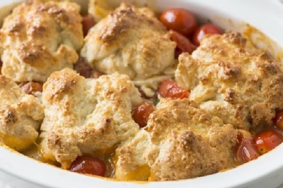 Easy Tomato Cobbler