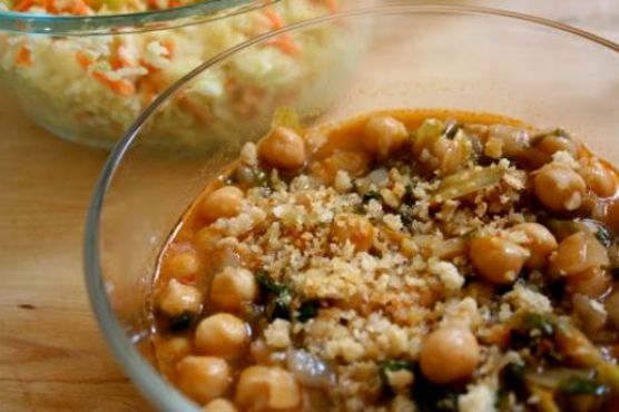 Eat for Eight Bucks: Chickpea Soup with Toasted Breadcrumbs
