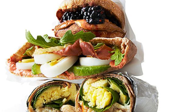 Egg, Avocado, and Crispy Prosciutto Pitas