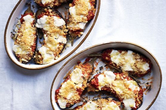 Eggplant Parmesan with Fresh Mozzarella