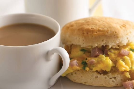 Eggs & Ham Biscuits