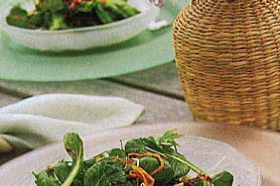 Farmers Market Green Salad with Fried Shallots