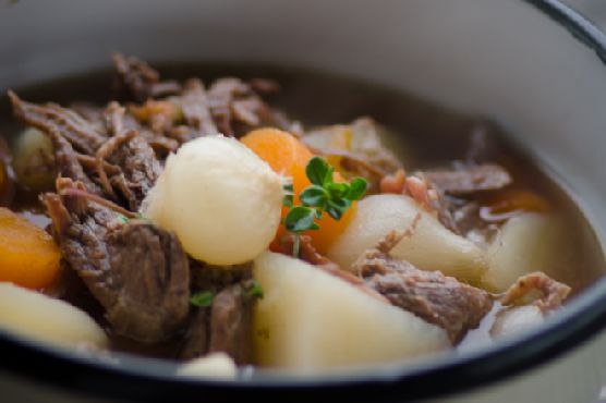 Farmhouse Beef and Bacon Stew