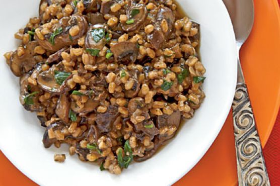 Farro Risotto with Mushrooms