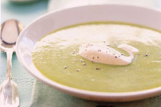Fava Bean Soup with Carrot Cream