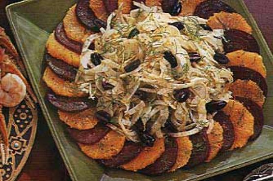 Fennel, Beet and Orange Salad with Olives