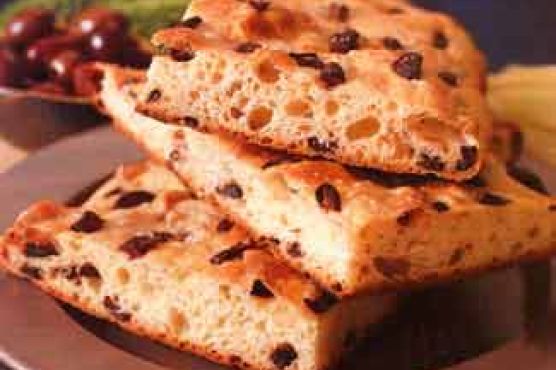 Fennel Seed Focaccia with Kalamata Olives
